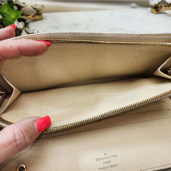 Louis Vuitton Damier Azur Insolite Wallet w/ Dust Bag & Unbranded Chain - Picture 16 of 17